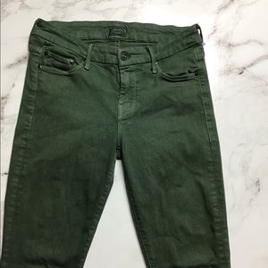 Mother Jeans army green